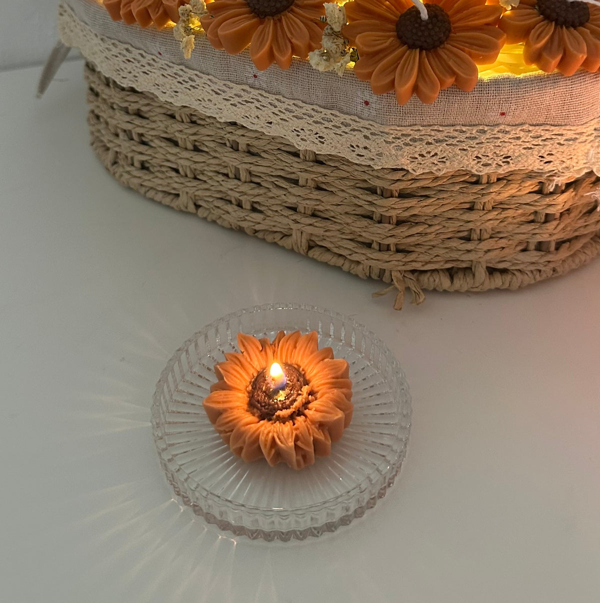 Crystal Candle Tray