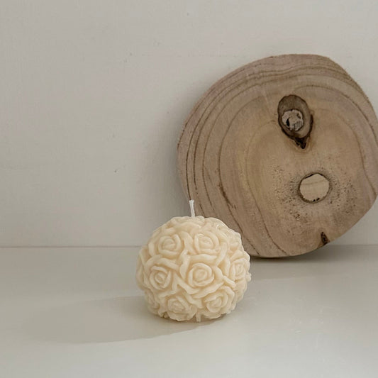 Floral Sphere Candle