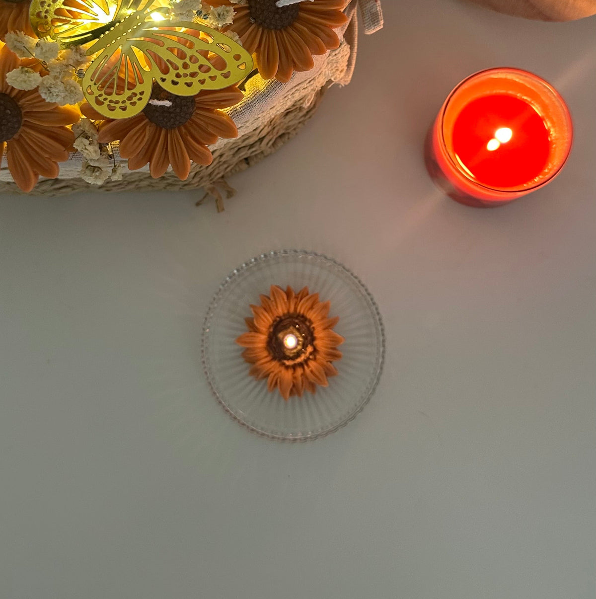 Crystal Candle Tray