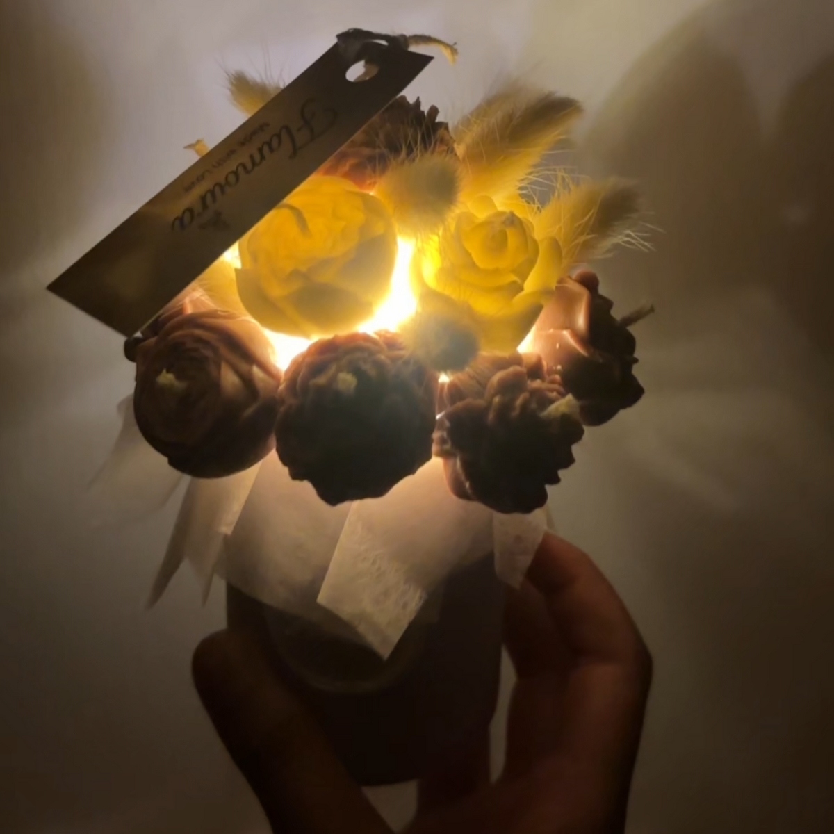 Mocha Illuminated Bouquet - S