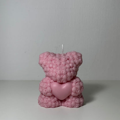 Floral Bear Candle – Large