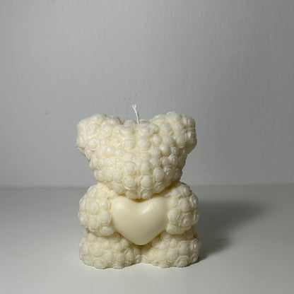 Floral Bear Candle – Large